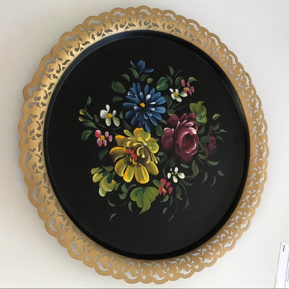 Vintage Toleware Nashco Tray - Picture 2 of 5